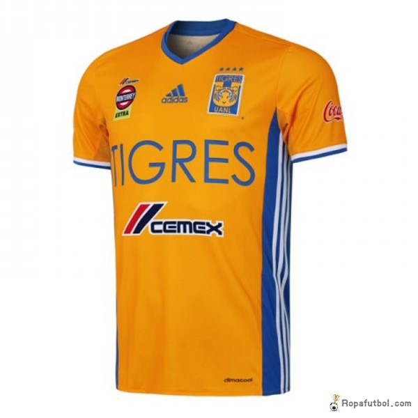 Camiseta Tigres de la UANL Replica Primera Ropa 2016/17 Amarillo